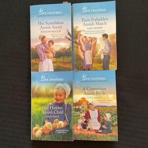 Love Inspired Amish Romance Lot 4 Books Softcover Inspirational Fiction Bundle